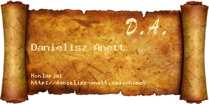 Danielisz Anett névjegykártya